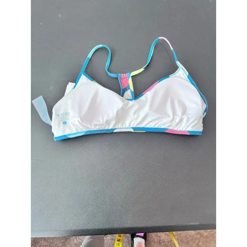 CARVE DESIGNS STINSON HERITAGE BATHING SUIT RACER BACK TOP RETRO DOT NWT - Picture 6 of 15